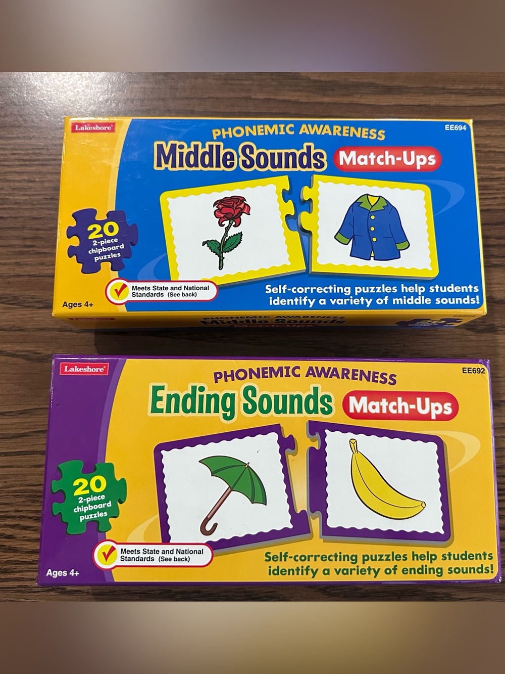 Lakeshore Phonemic Awareness Match-Ups - Middle Sounds & Ending Sounds